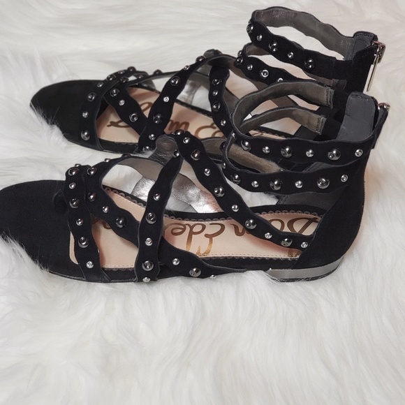 NEW Sam Edelman Daya studded suede sandal - Picture 2 of 7